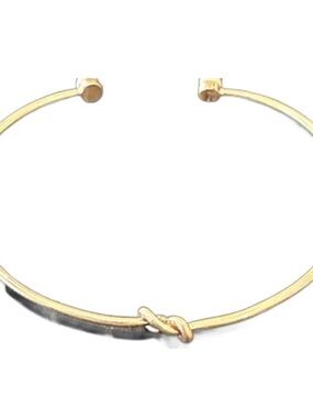Plunder Gold Knot Open Cuff Bracelet
